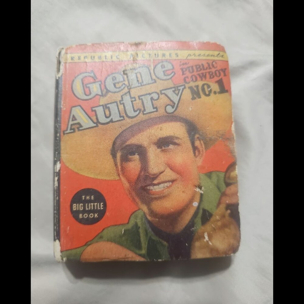Antique book 1938 Gene Autry Public Cowboy #11938-Whitman-photo illustrated